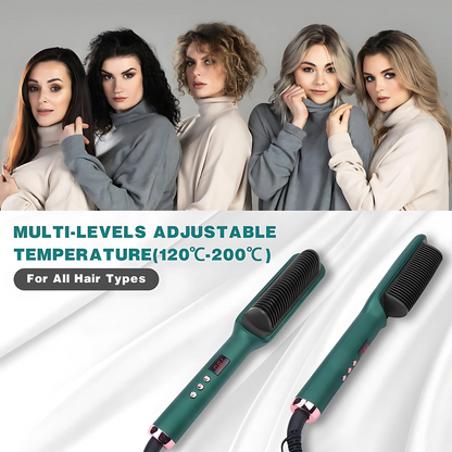 Electric Hair Straightener Comb Less Damage to Hair