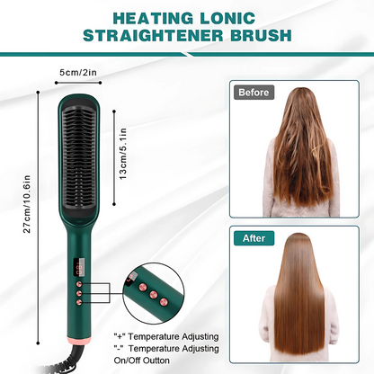 Electric Hair Straightener Comb Less Damage to Hair