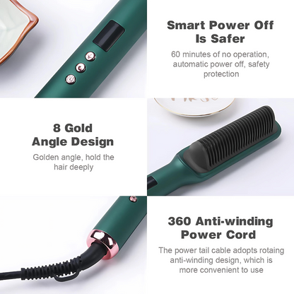 Electric Hair Straightener Comb Less Damage to Hair