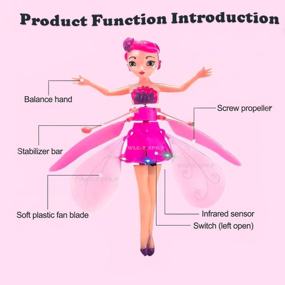 Pink Magic Flying Fairy Doll With Sensor