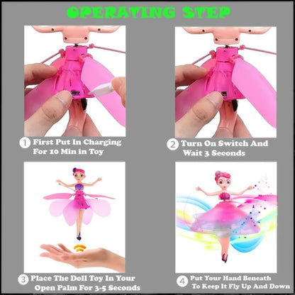 Pink Magic Flying Fairy Doll With Sensor