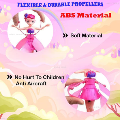 Pink Magic Flying Fairy Doll With Sensor