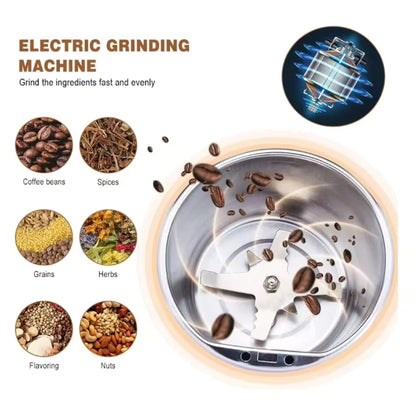 Heavy Duty Portable Powerful Electric Grinder Dry Spice Masala or Coffee Grinder With Push Button Control